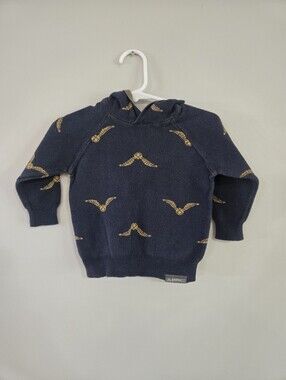 Modern Moments x Harry Potter Toddler Unisex Sweater Golden Snitch Hoodie 18M